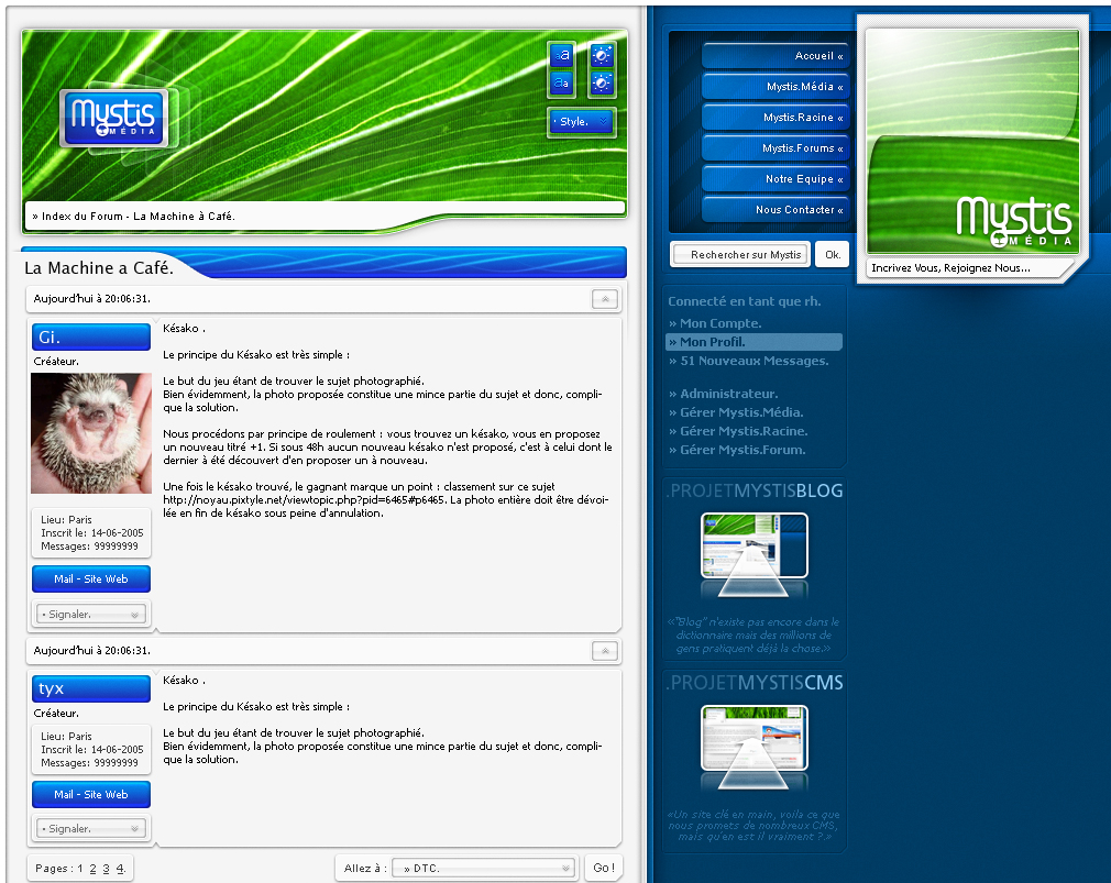 Mystis Website